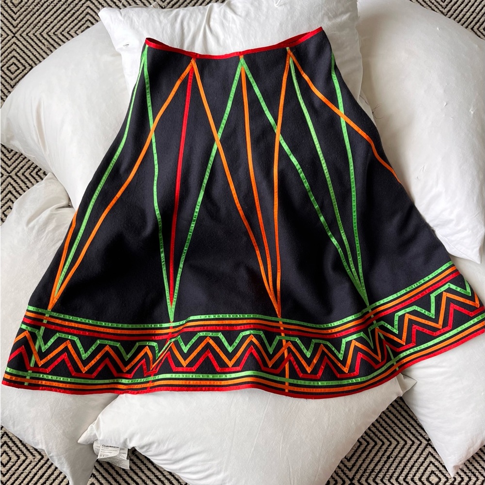 Gorgeous wool and ribbon skirt